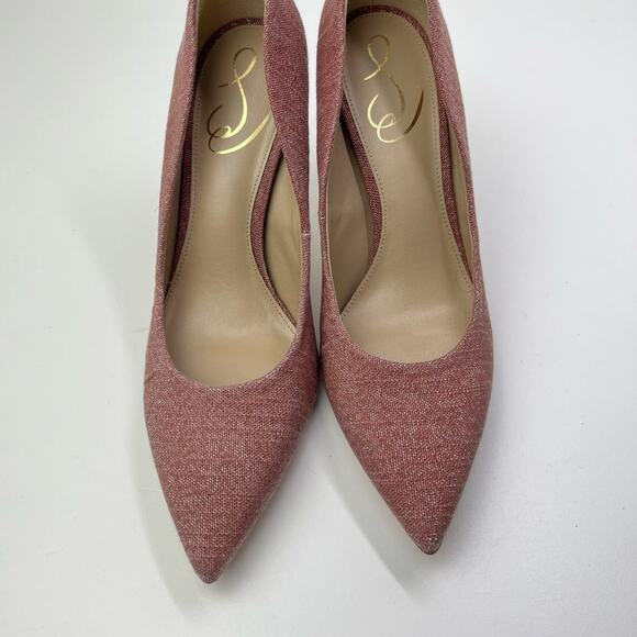 Sam Edelman Hazel Pointed Toe Pumps in Terracotta Rose - Picture 2 of 10